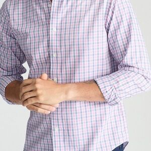 UNTUCKit Dolcetto WF Men Pink Long Sleeve Button Down Wrinkle Free Shirt Sz 2XL